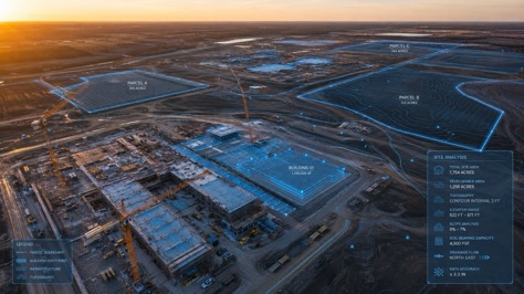 AI building detection enabling rapid data center site selection and construction monitoring