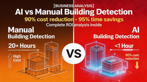 AI vs Manual Building Detection